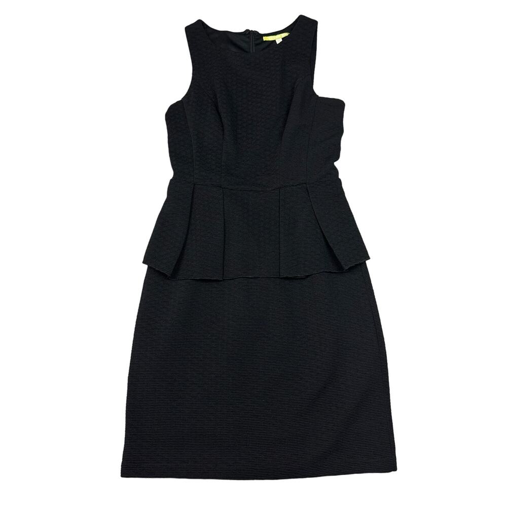 Gianni Bini Geller Peplum Dress‎ Women Small Black New Sleeveless Textured LBD